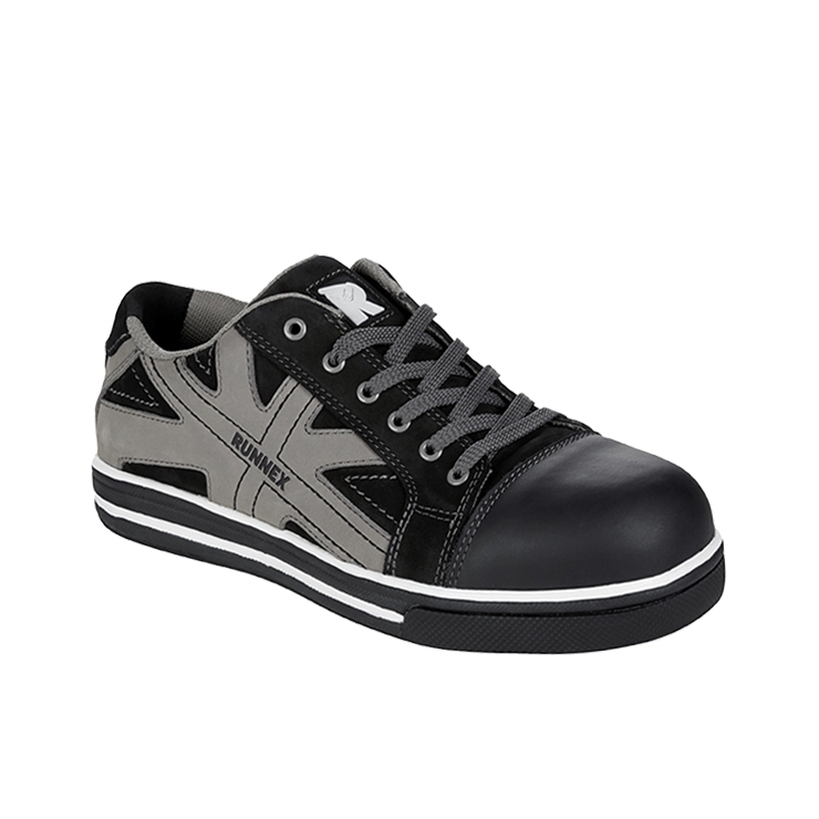RUNNEX® S3-Sicherheitshalbschuhe SportStar schwarz/grau