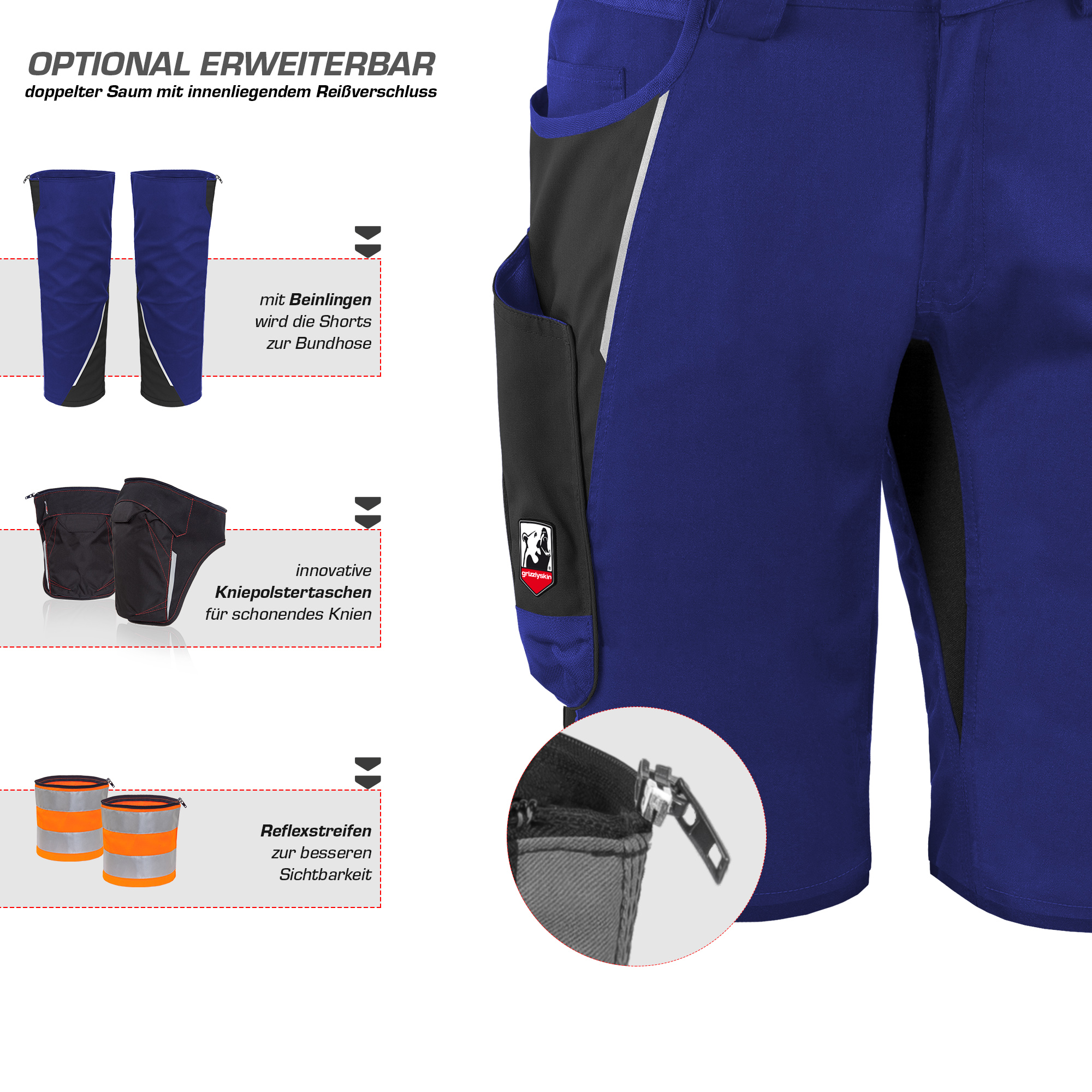 Arbeitsshorts "grizzlyskin IRON"