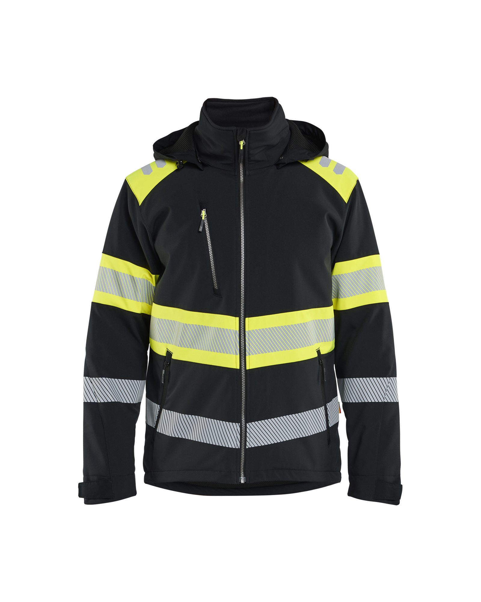 High Vis Softshell Winterjacke leicht gefüttert