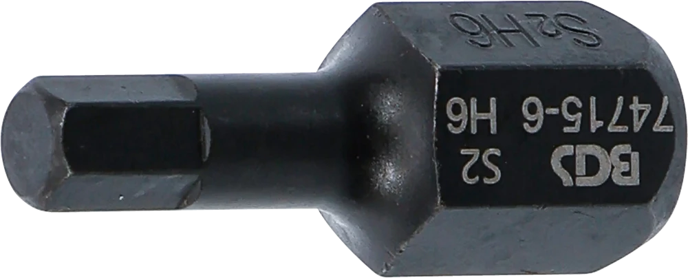 Kraft-Bit, Länge 35 mm, Antrieb Außensechskant 12,5 mm (1/2"), Innensechskant 6 mm