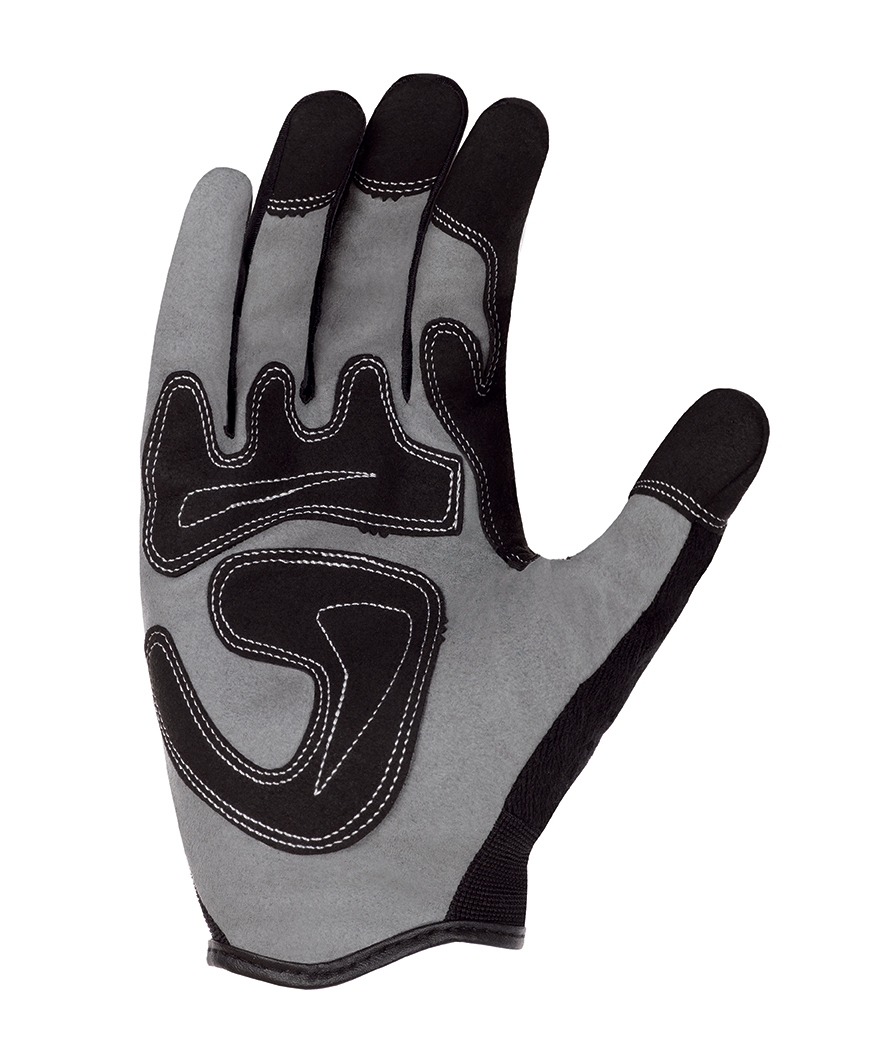 teXXor® Kunstleder-Handschuhe IRVINE, SB-Verpackung orange/schwarz/grau
