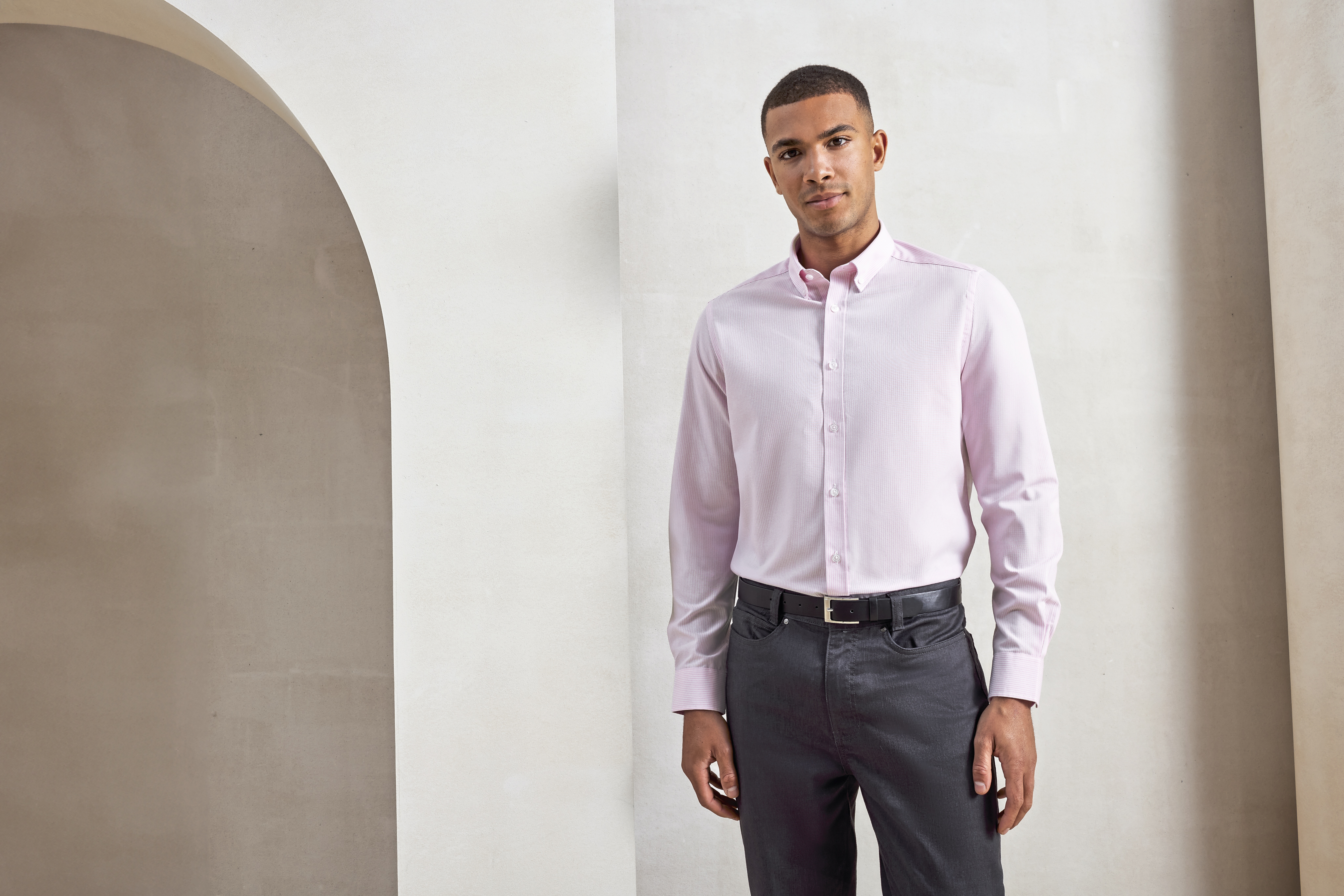 Hemd – Men´s Cotton Rich Oxford Stripes Shirt