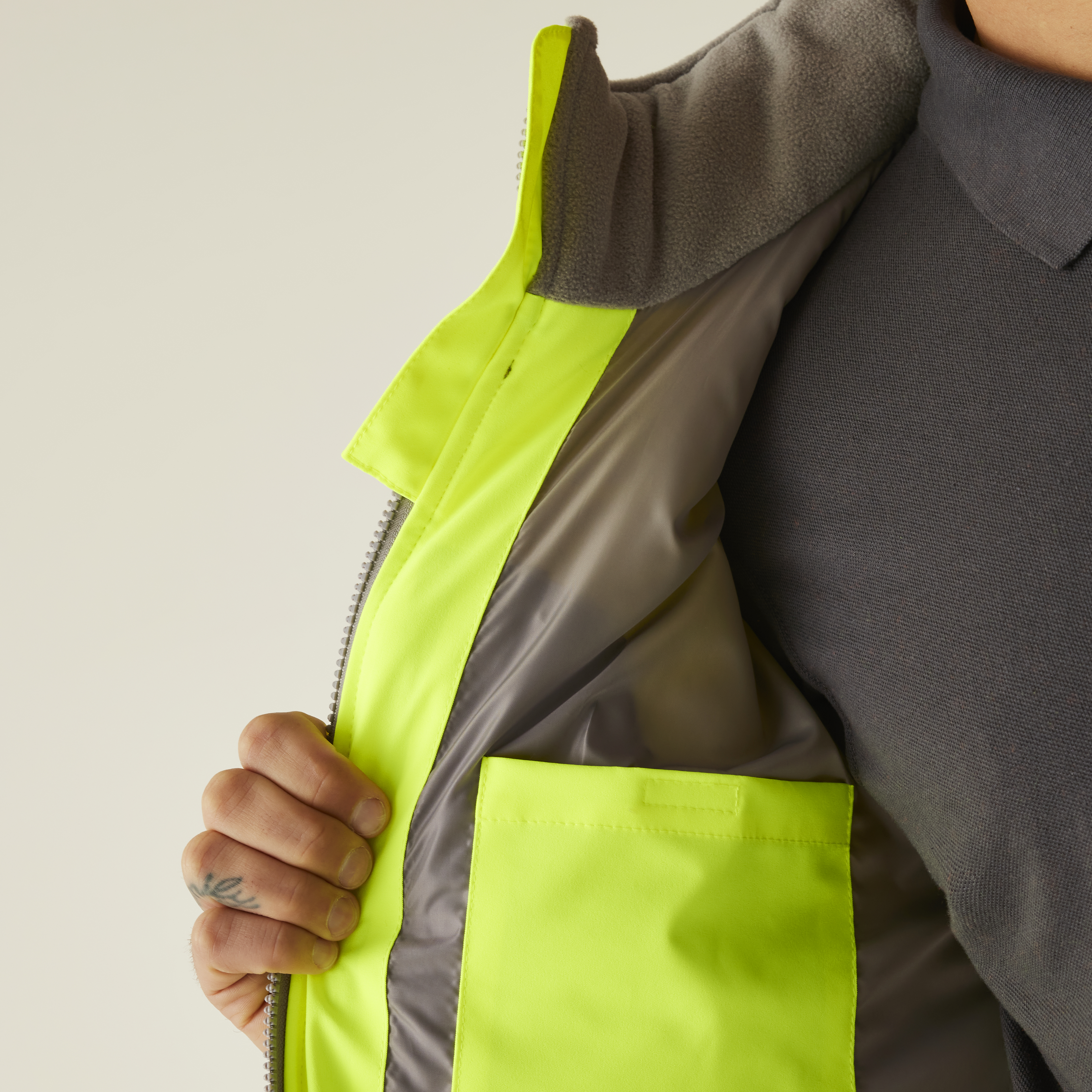 Hi-Vis 2-Tone Thermal Baffle Jacket