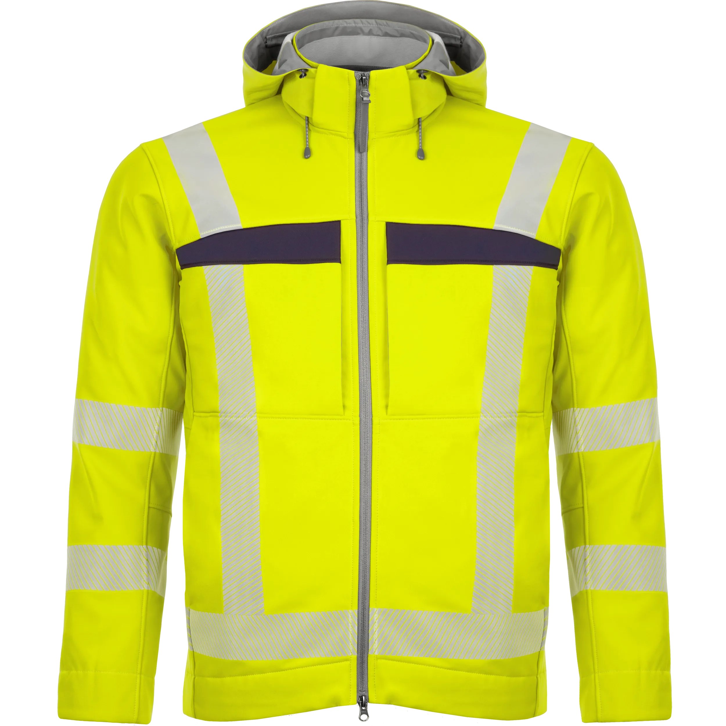 Hybrid-Softshelljacke "Allround-Warnschutz" – wasserdicht & atmungsaktiv