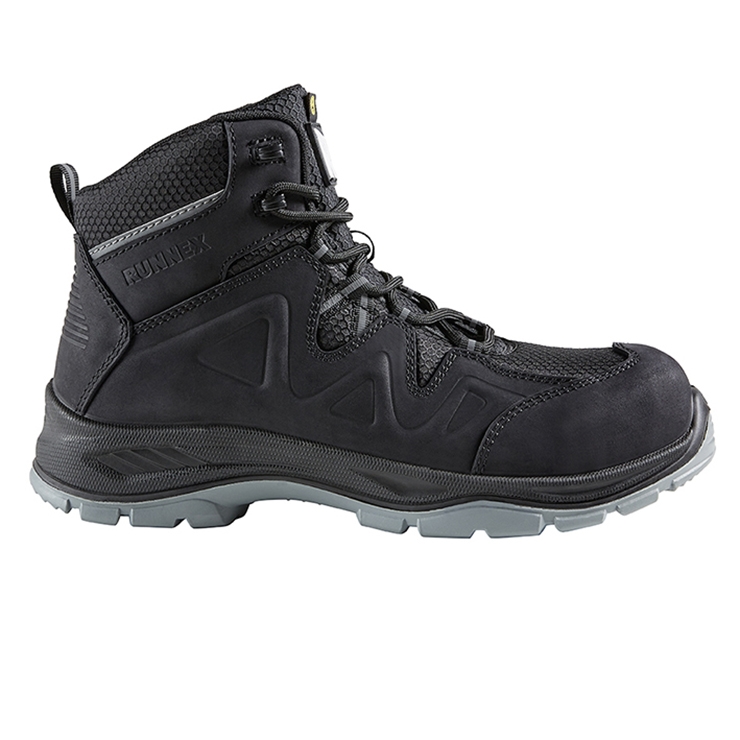 RUNNEX® S3S-ESD Sicherheitsschnürstiefel SmartStar schwarz/grau