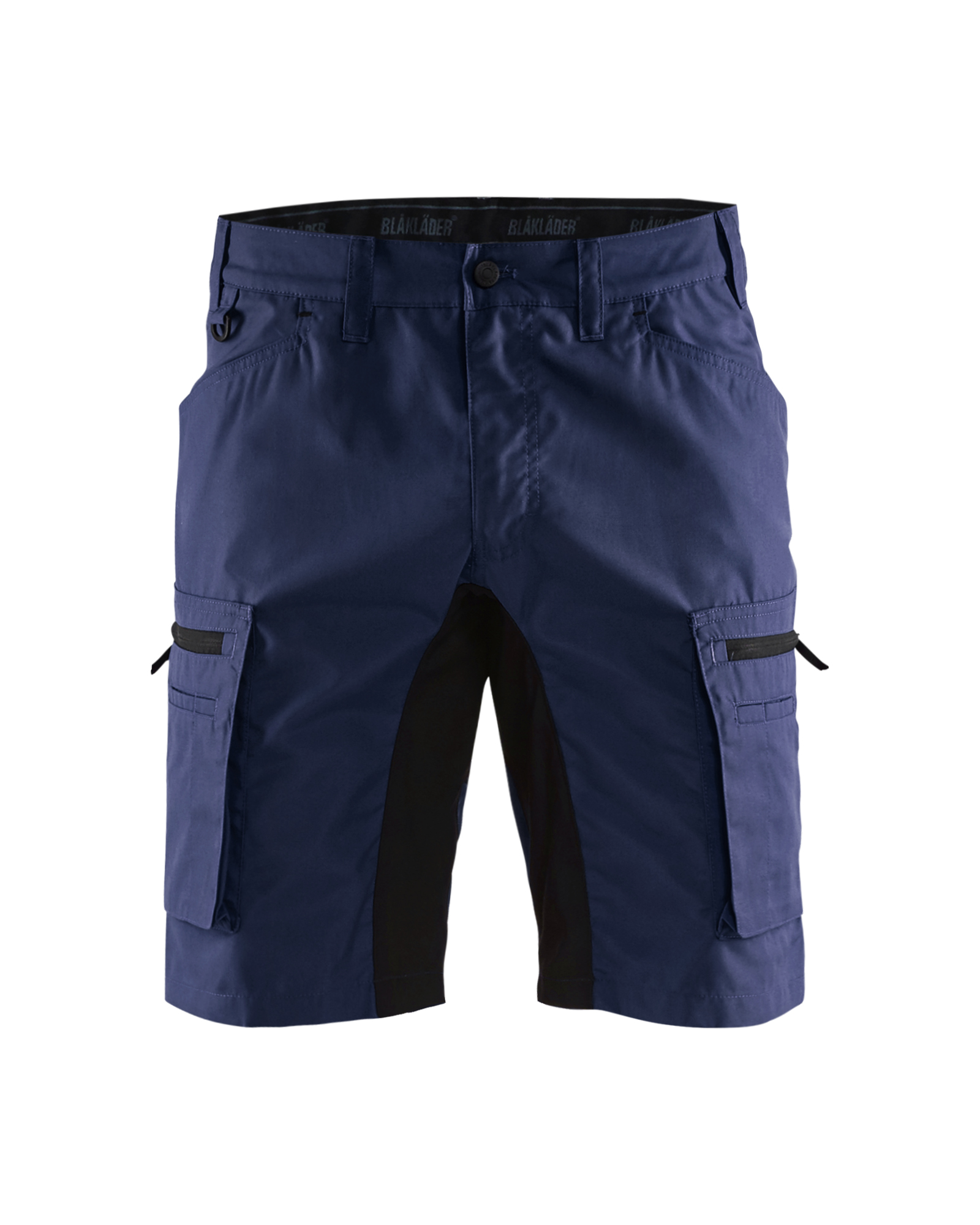 Blåkläder Damen Grau/Grün/Rot Service Shorts Stretch 1449, //Marineblau/Rot/Schwarz