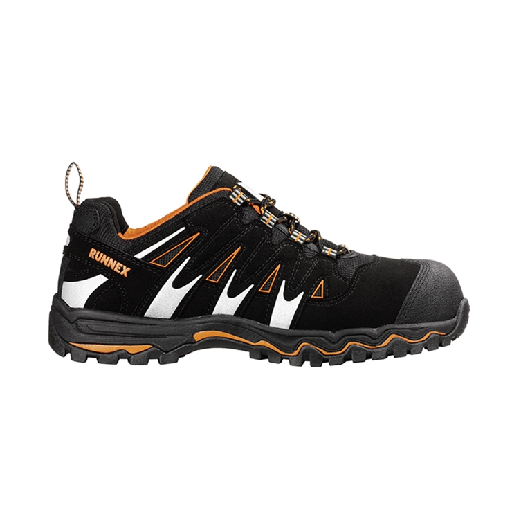 RUNNEX® S1PS-Sicherheitshalbschuhe LightStar schwarz/orange/silber