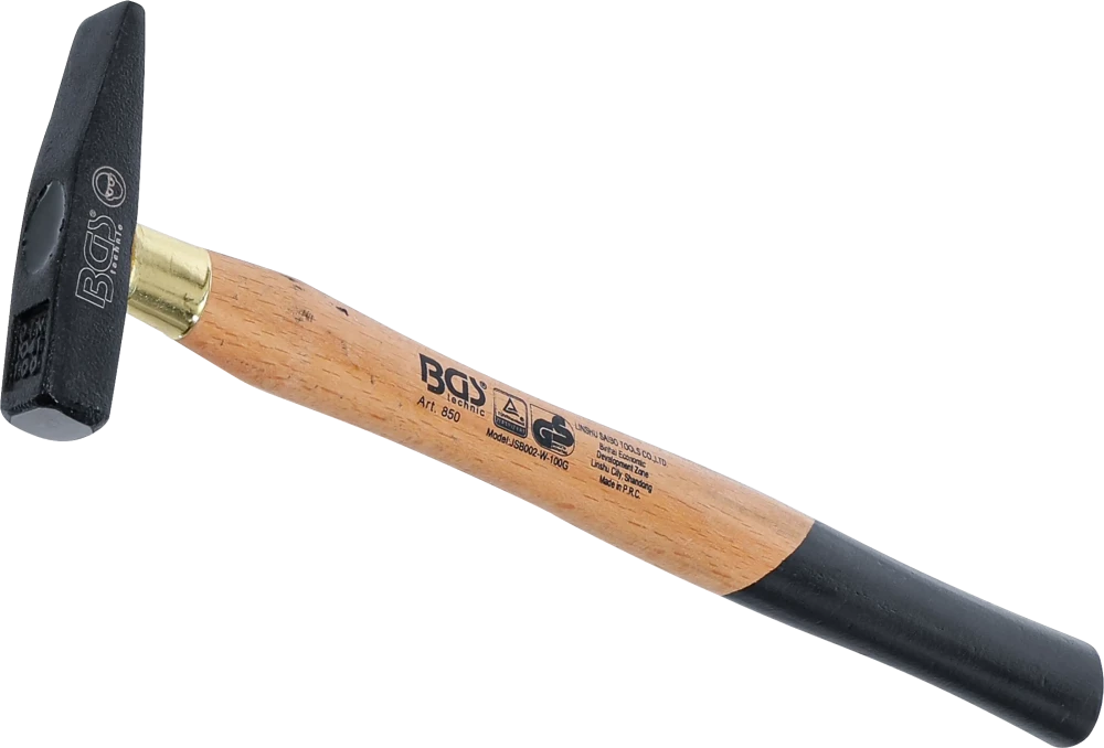 Schlosserhammer, Holz-Stiel, DIN 1041, 100 g