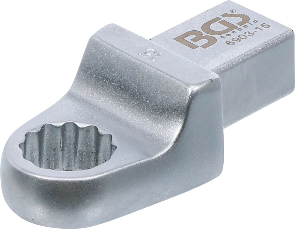 Einsteck-Ringschlüssel, 15 mm, Aufnahme 14 x 18 mm