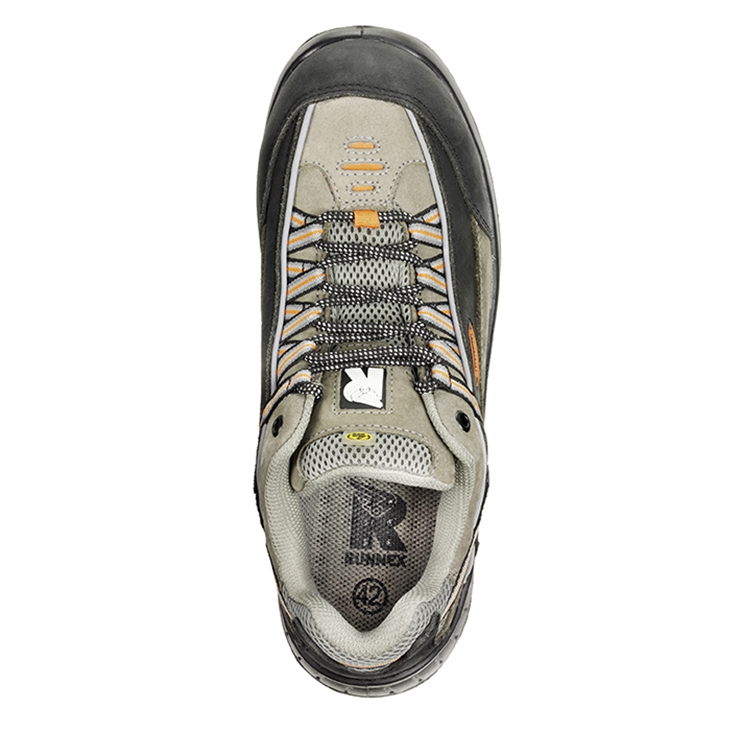 RUNNEX® S2-ESD-Sicherheitshalbschuhe TeamStar schwarz/beige/orange