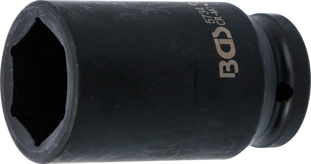 Kraft-Steckschlüssel-Einsatz Sechskant, tief, Antrieb Innenvierkant 20 mm (3/4"), SW 34 mm