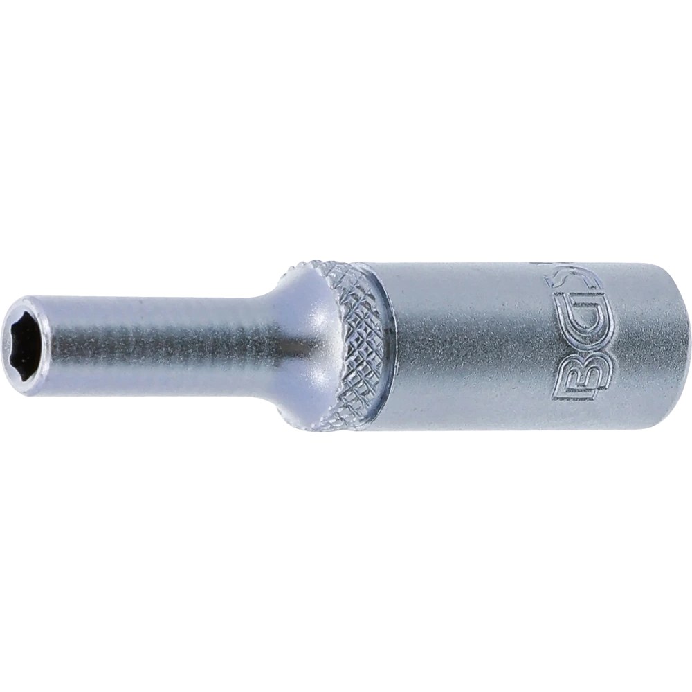 Steckschlüssel-Einsatz Sechskant, tief, Antrieb Innenvierkant 6,3 mm (1/4"), SW 4 mm