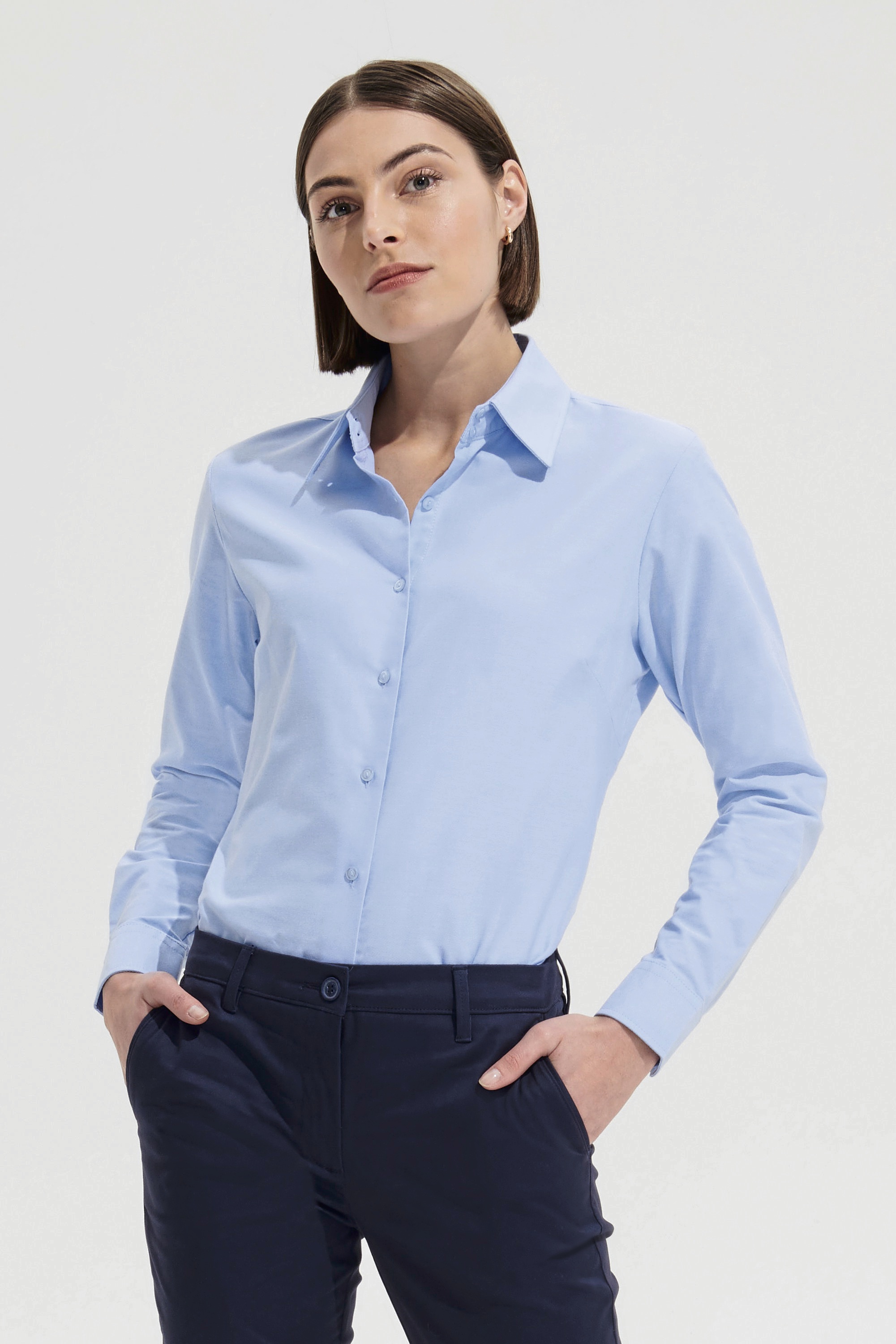 Bluse – Women´s Oxford-Blouse Embassy Long Sleeve