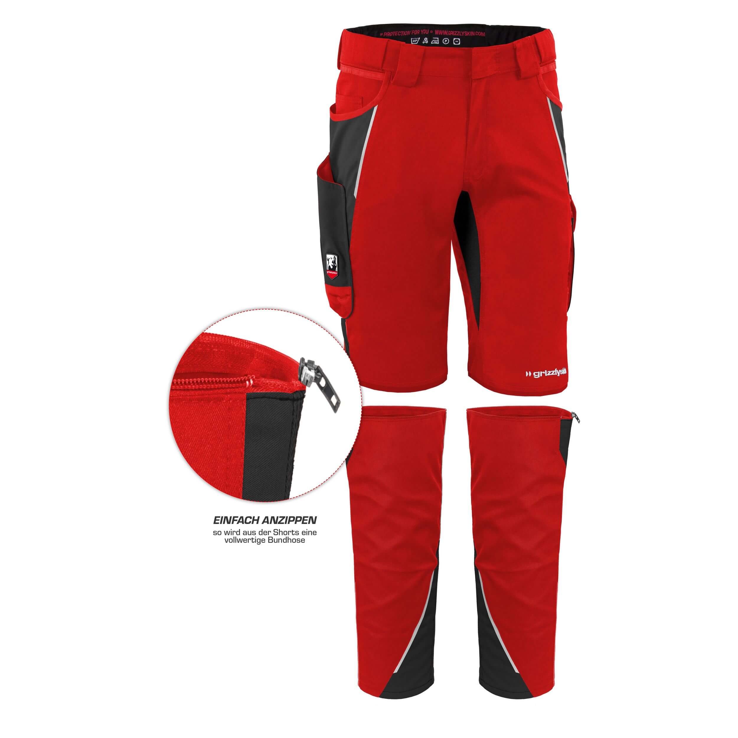 Beinlinge für Arbeitsshorts "grizzlyskin IRON"