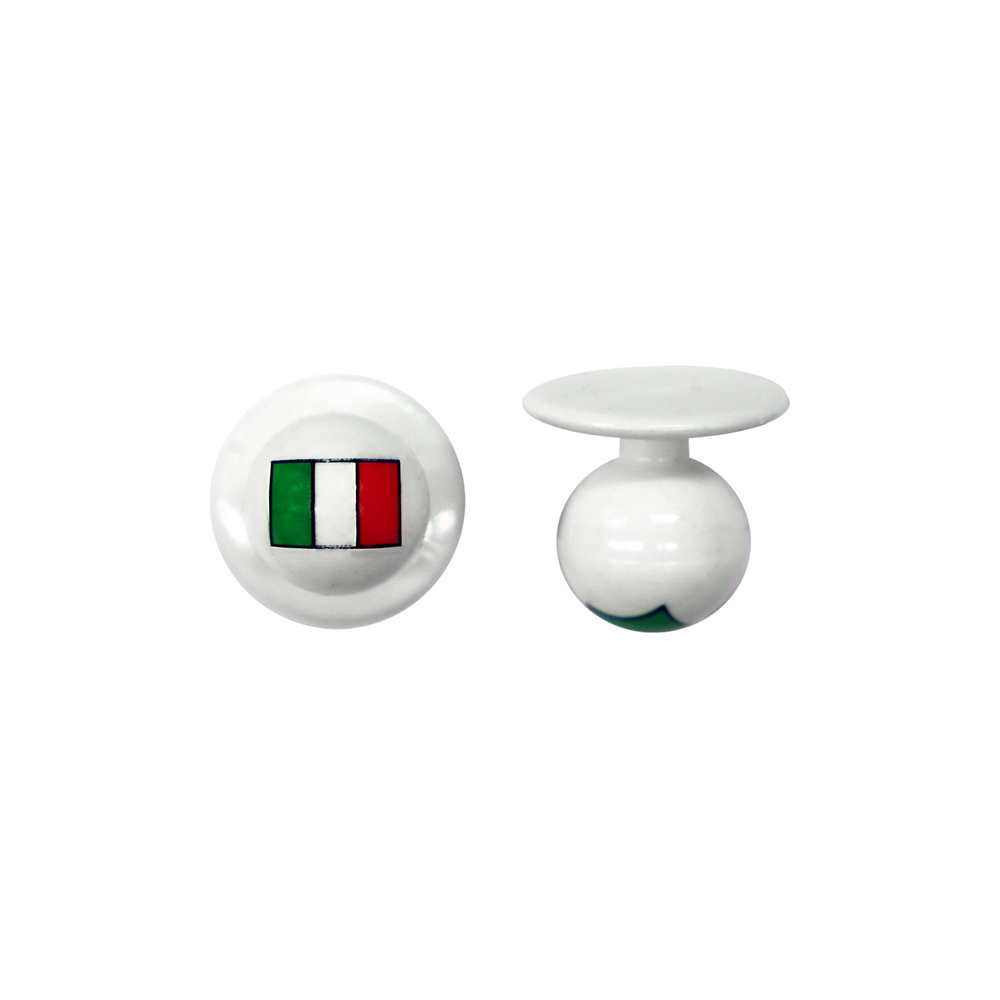 Kugelknöpfe weiß Italien (12 Stück)