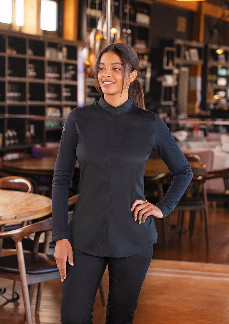 Long-Sleeve Women's Chef Jacket DIAMOND CUT® Avantgarde