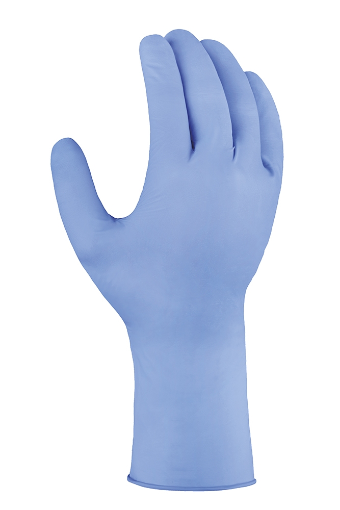 teXXor® Nitril-Einweg-Handschuhe lange Stulpe blau