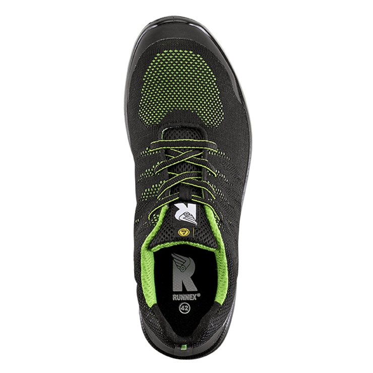 RUNNEX® S1PS-ESD-Sicherheitshalbschuhe SportStar schwarz/grün