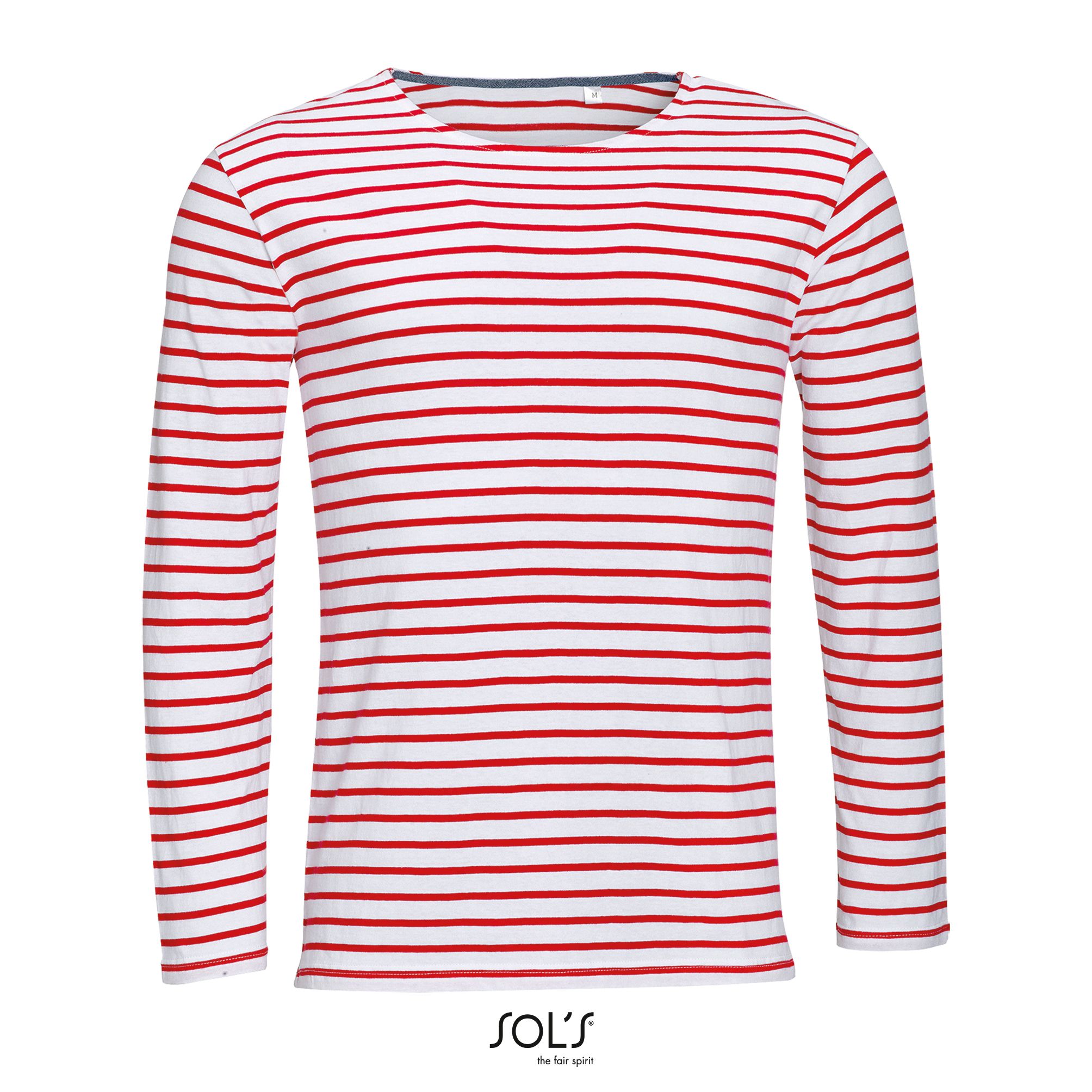 Men´s Long Sleeve Striped T-Shirt Marine