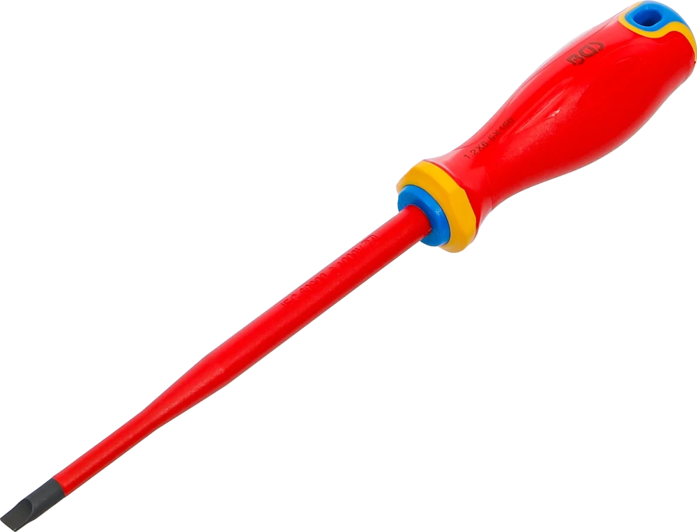 VDE-Schraubendreher, extra dünne Spitze, Schlitz 6,5 mm