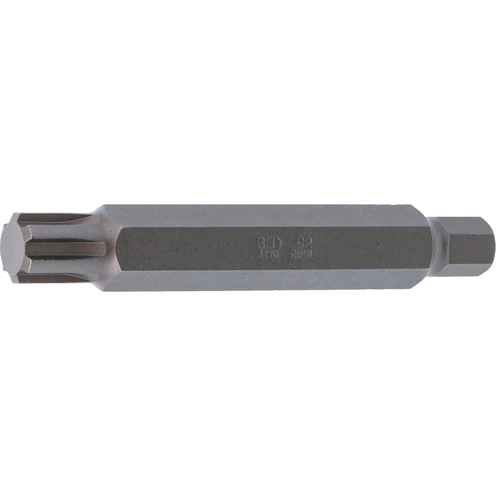 Bit, Länge 100 mm, Antrieb Außensechskant 10 mm (3/8"), Keil-Profil (für RIBE) M13