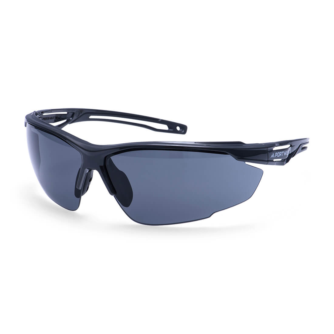 Anthrazitfarbene Schutzbrille