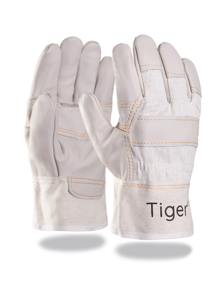 Tiger® | Polsterlederhandschuh | helle Farben | Größe 10