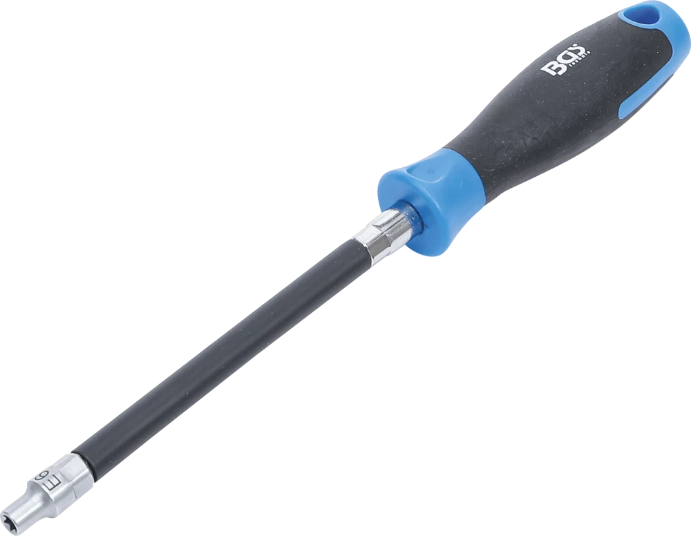 Flexibler Schraubendreher mit Rundgriff, E-Profil E6, Klingenlänge 150 mm