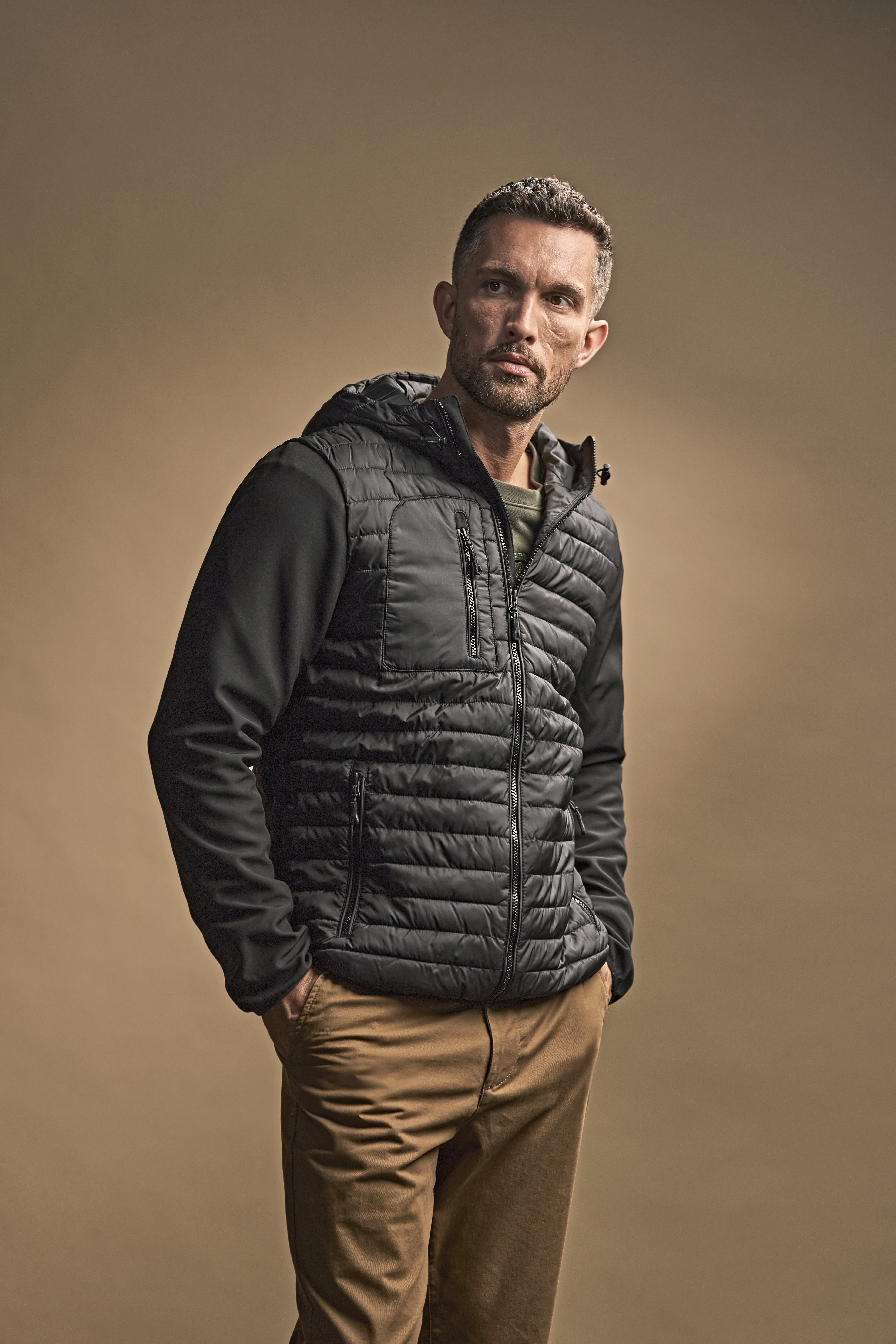 Men´s Hooded Crossover Jacket