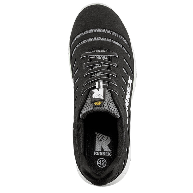 RUNNEX® S1PS-ESD-Sicherheitshalbschuhe FlexStar schwarz/silber