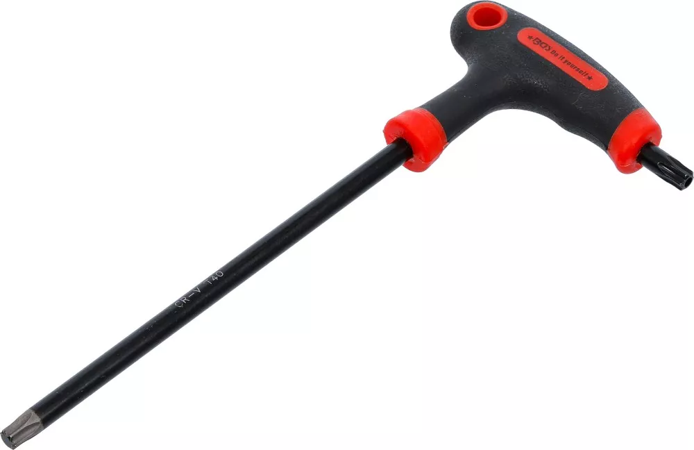 Schraubendreher mit T-Griff und seitlicher Klinge, T-Profil (für Torx) mit/ohne Bohrung T40