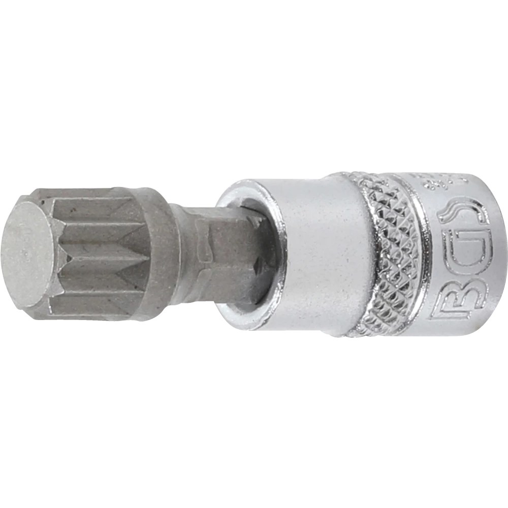 Bit-Einsatz, Antrieb Innenvierkant 6,3 mm (1/4"), Innenvielzahn (für XZN) M10