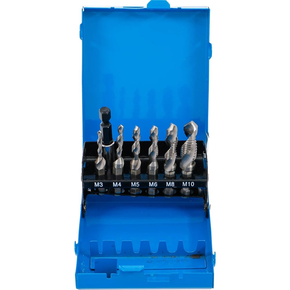 Bohrer-/ Gewindeschneider-Satz, HSS-G, 7-tlg.
