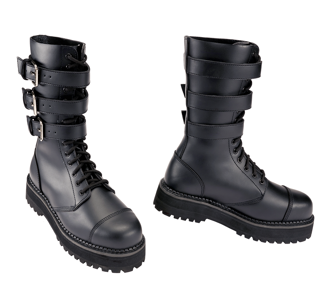 Plateau Phantom Buckle Boots