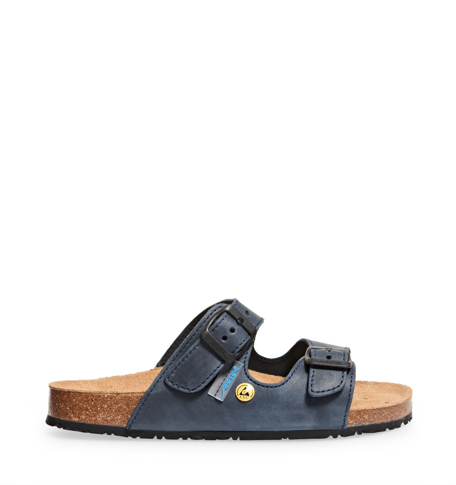 Abeba OB Berufssandale NATURE blau ESD 4086