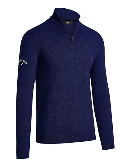 Pullover – Men´s 1/4 Zipped Merino Sweater