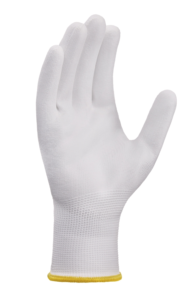 teXXor® Polyester-Strickhandschuhe POLYURETHAN BESCHICHTET weiß/weiß