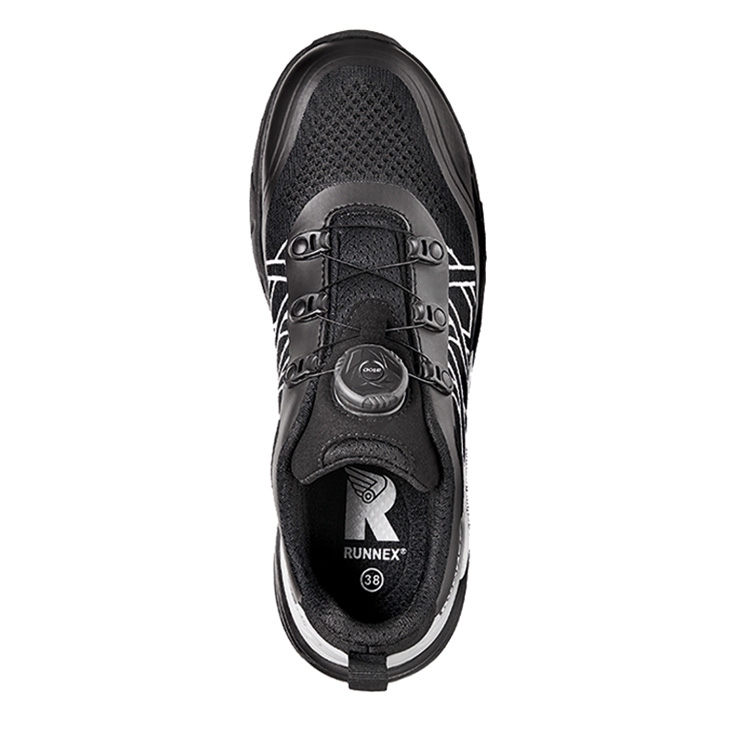 RUNNEX® S1PS-Damen-ESD-Sicherheitshalbschuhe atop GirlStar schwarz/weiß/grau