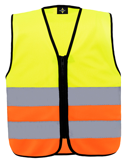 Weste – Kids´ Hi-Vis Safety Vest With Front Zipper Aalborg