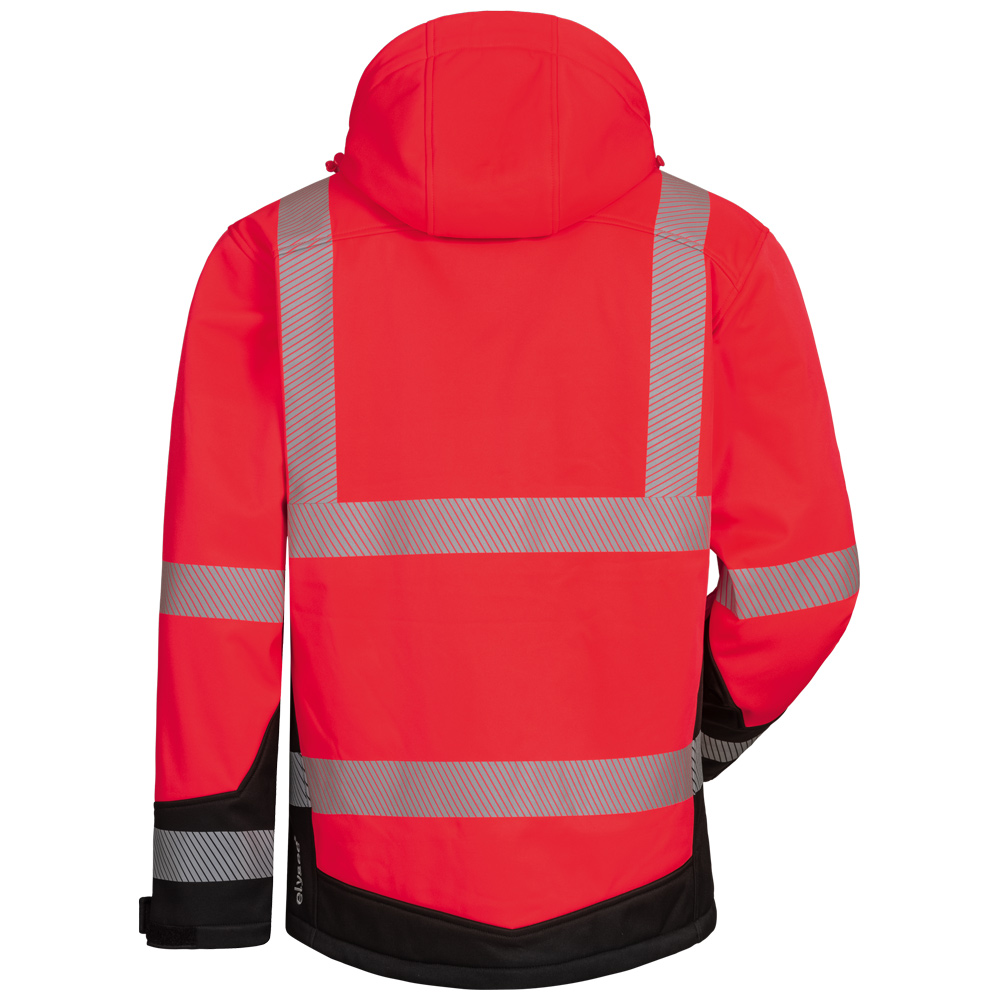 Wattierte Warnschutz-Softshelljacke Kaleb