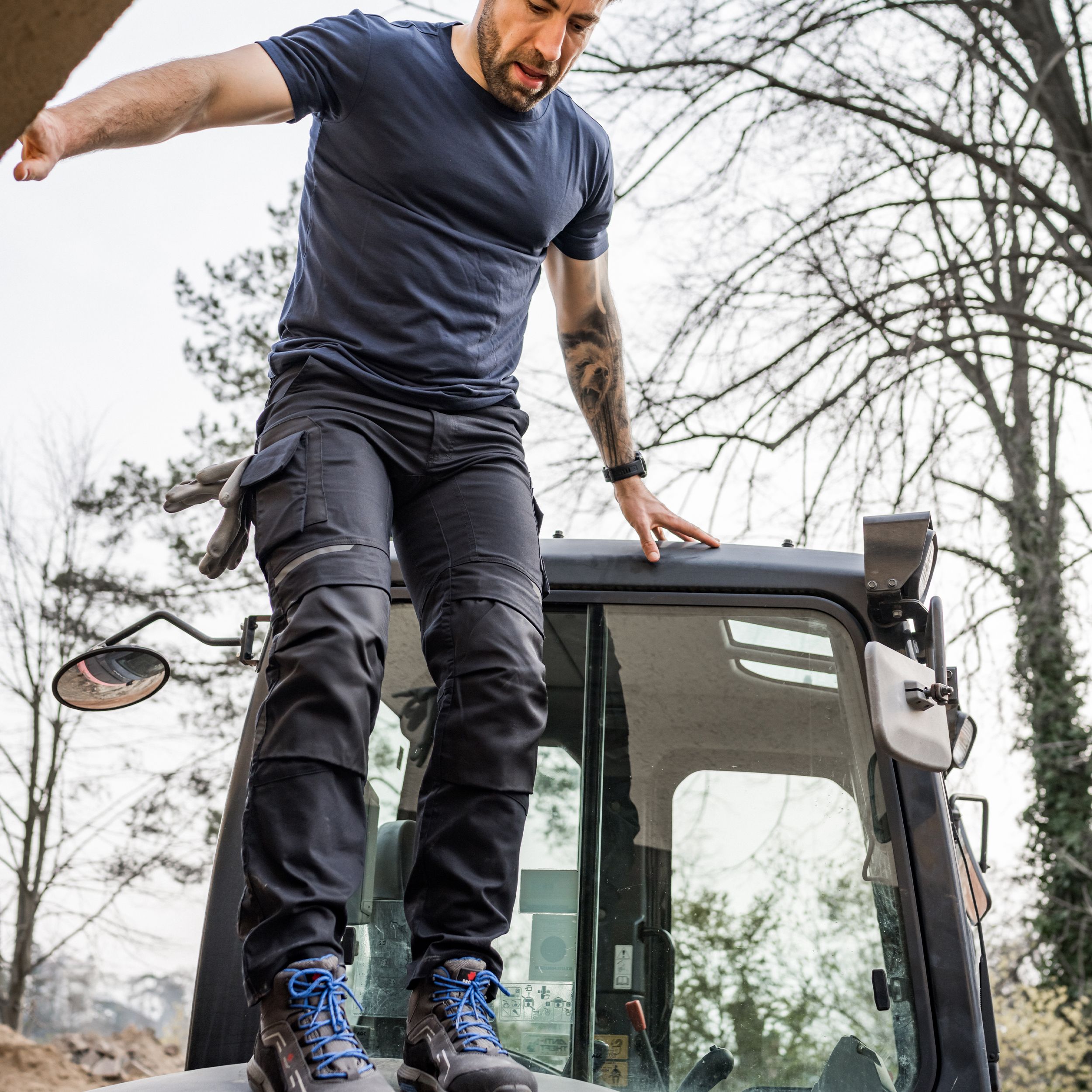 Stretch-Arbeitshose - Bundhose "PRO+"