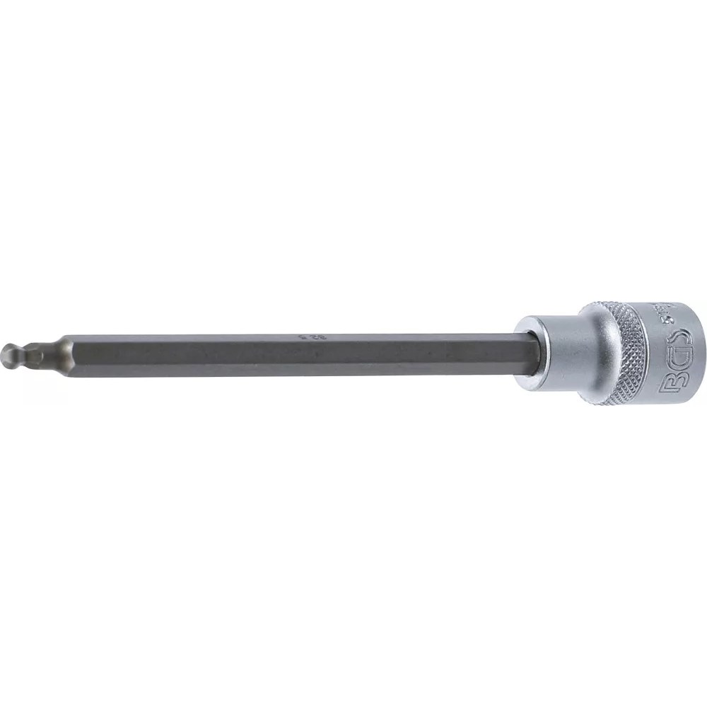 Bit-Einsatz, Länge 160 mm, Antrieb Innenvierkant 12,5 mm (1/2"), Innensechskant mit Kugelkopf 5 mm