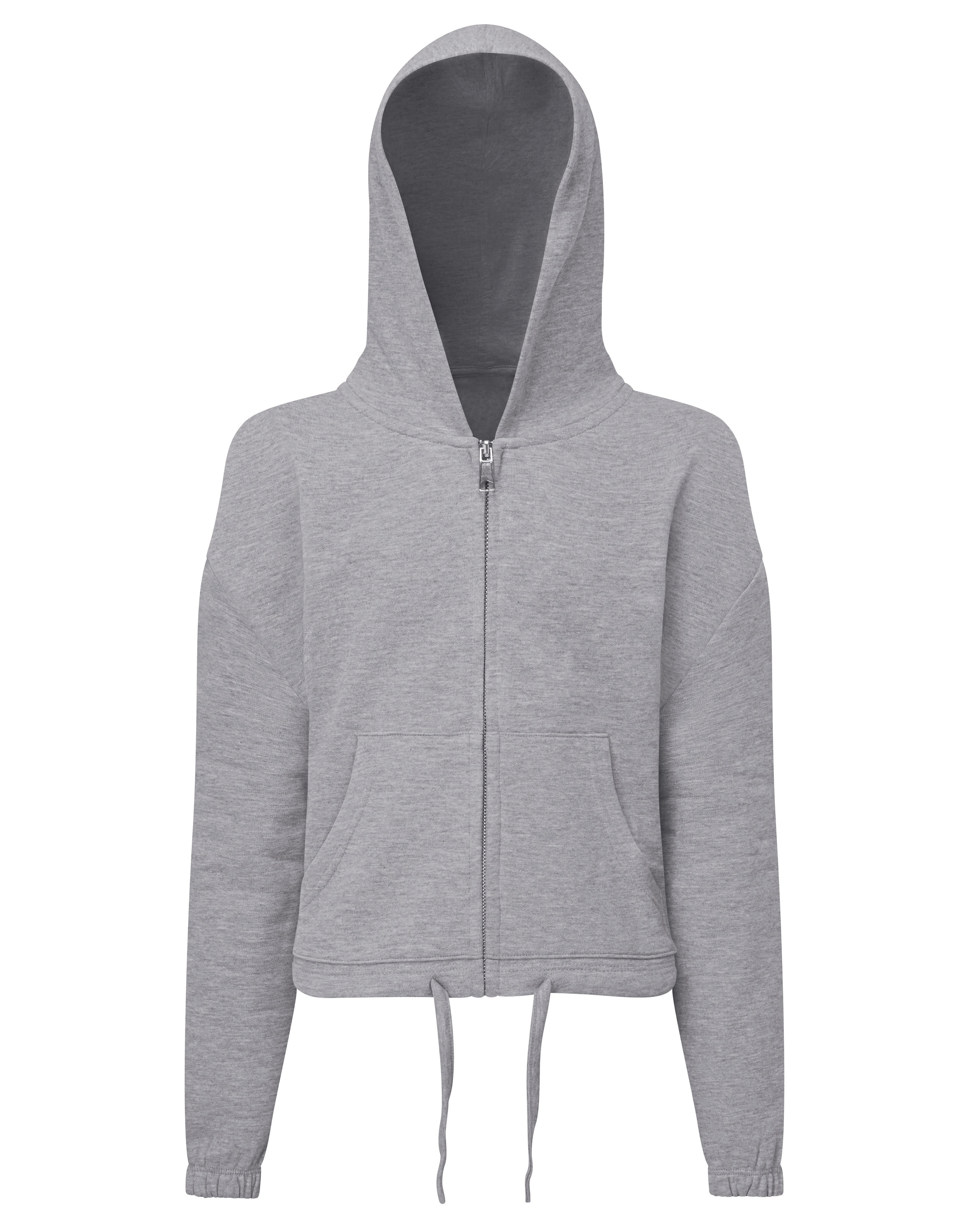 Kids Recycled Cropped Oversize Full-Zip Hoodie