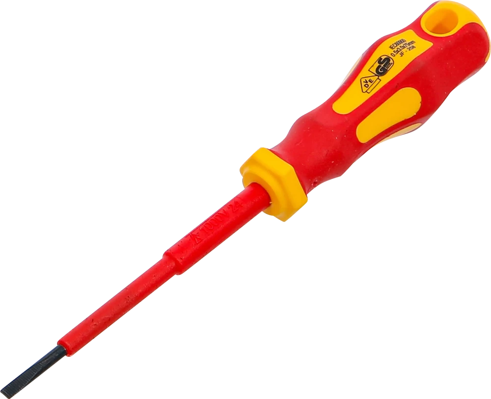 VDE-Schraubendreher, Schlitz 3 mm, Klingenlänge 75 mm