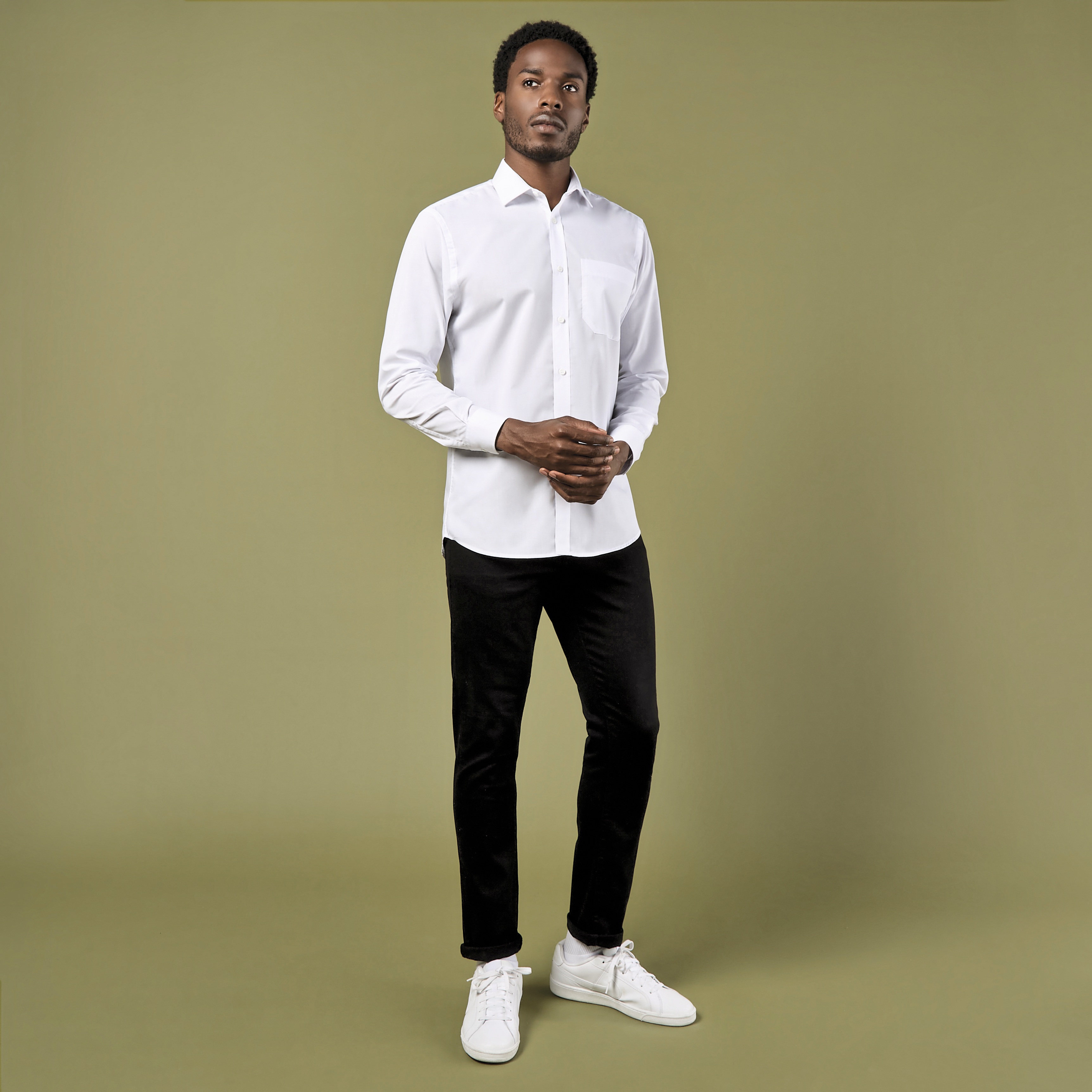 Hemd – Men´s Tailored Fit Poplin Shirt Long Sleeve
