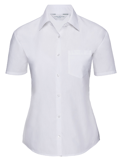 Bluse – Ladies' Short Sleeve Classic Polycotton Poplin Shirt