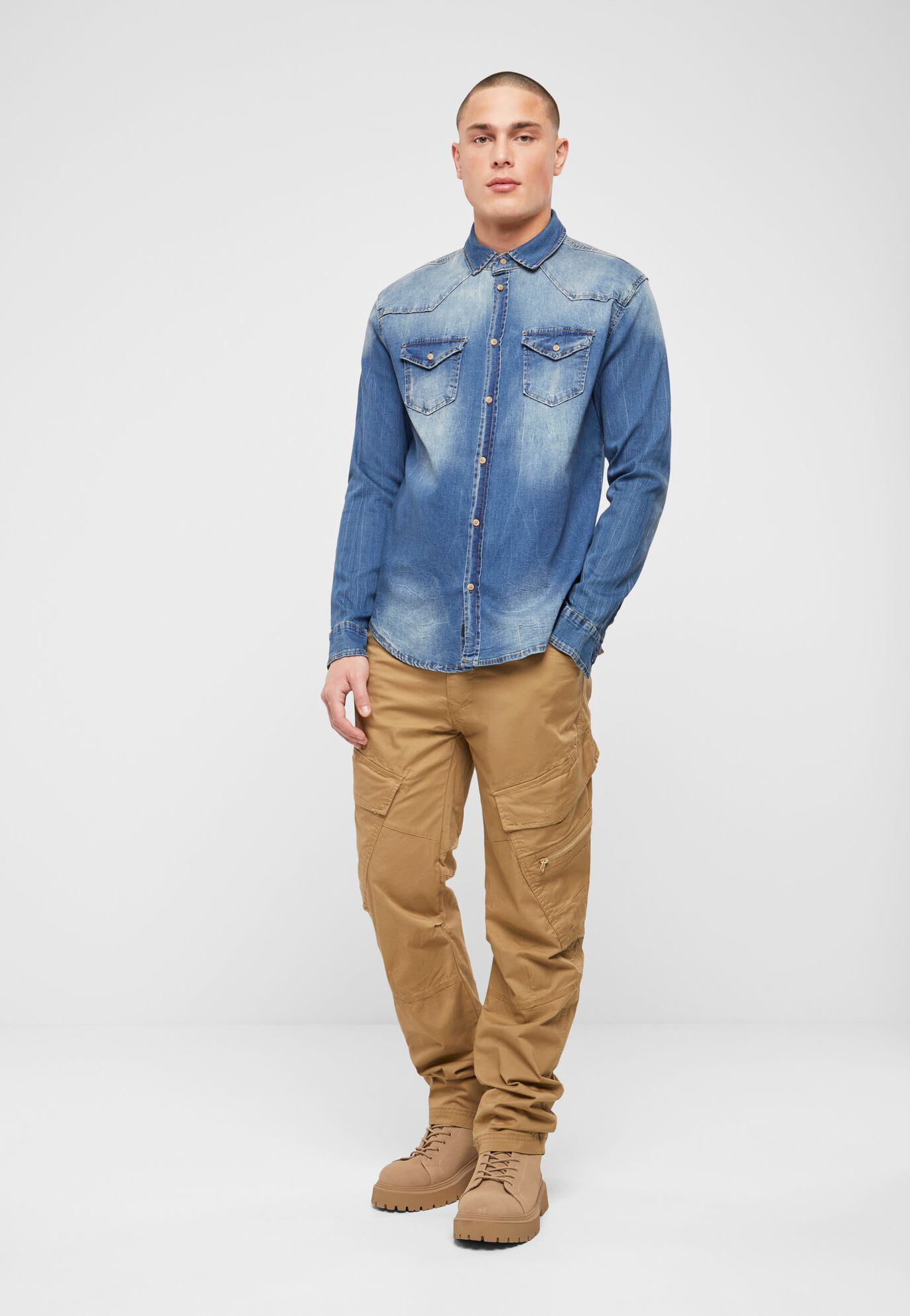 Riley Denim Shirt Long Sleeve