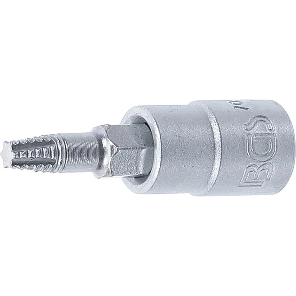 Schraubenausdreher-Bit-Einsatz, Antrieb Innenvierkant 6,3 mm (1/4"), für defektes T-Profil (für Torx) T20