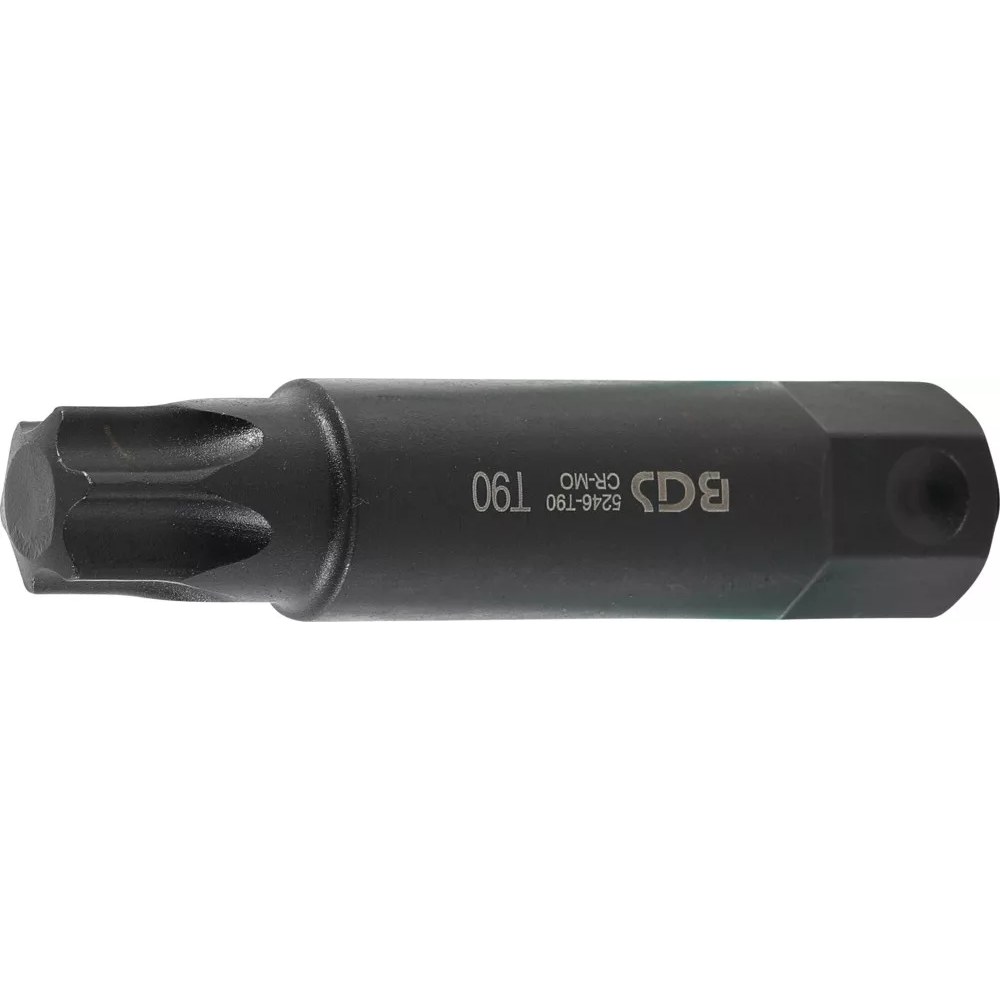 Bit, Länge 100 mm, Antrieb Außensechskant 22 mm, T-Profil (für Torx) T90