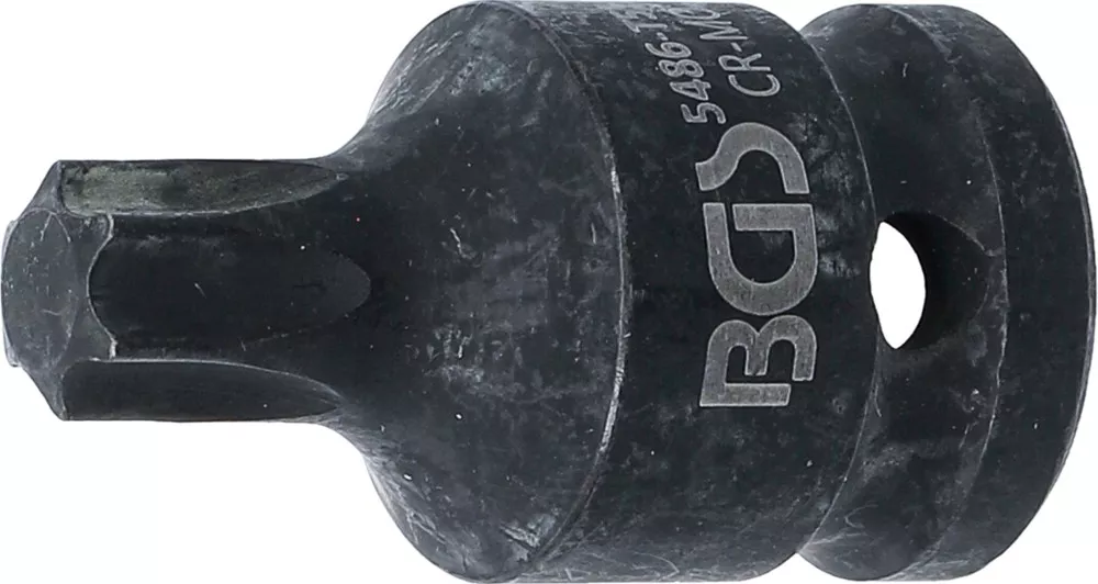 Kraft-Bit-Einsatz, Länge 42 mm, Antrieb Innenvierkant 12,5 mm (1/2"), T-Profil (für Torx) T55